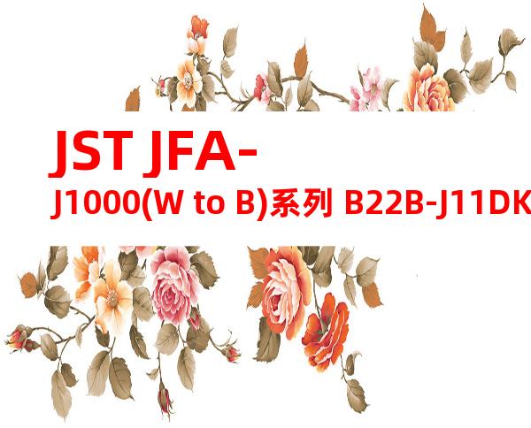 JST JFA-J1000(W to B)系列 B22B-J11DK-GWYR产品图纸